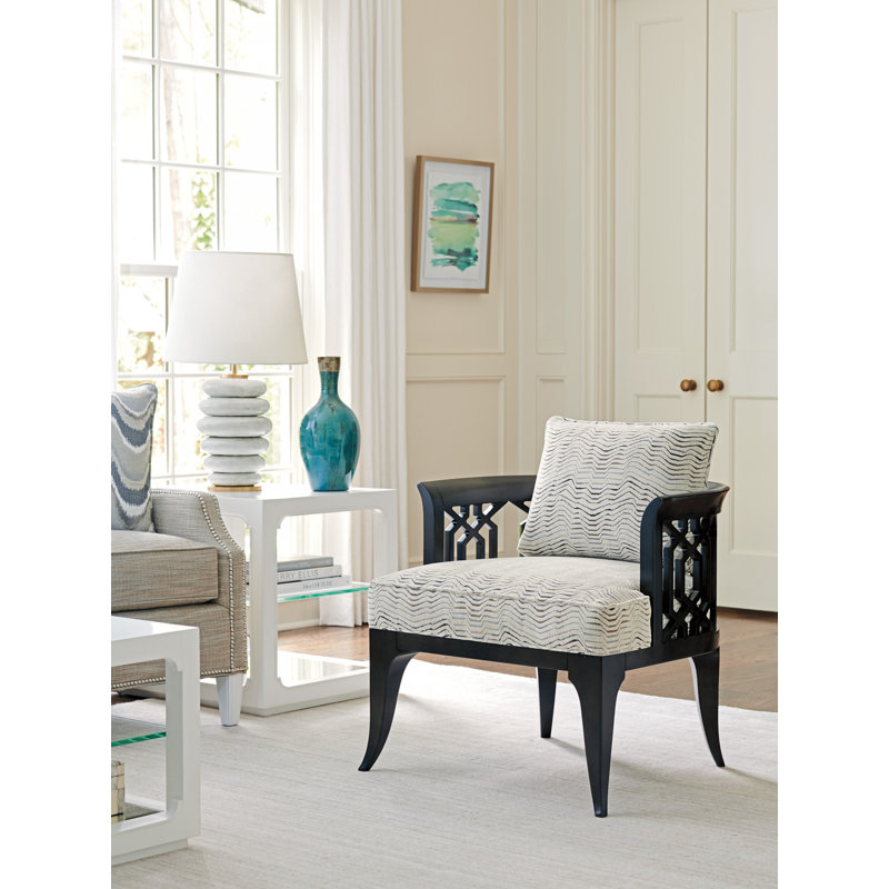 White Glass and Mirrored Rectangular End Table
