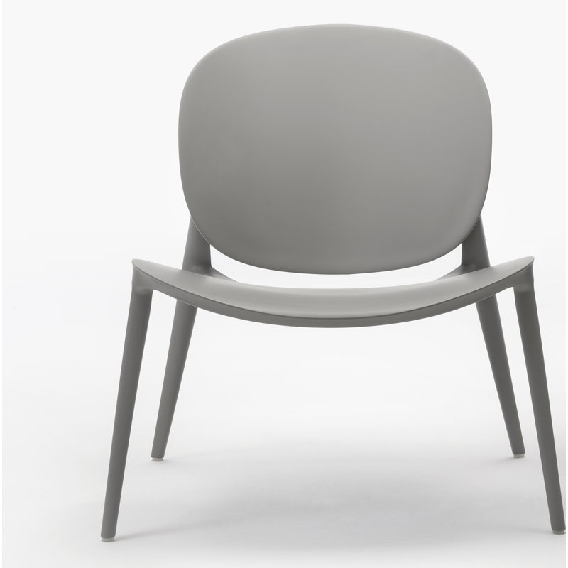 Be Bop Modern Outdoor-Indoor Gray Polypropylene Dining Chair