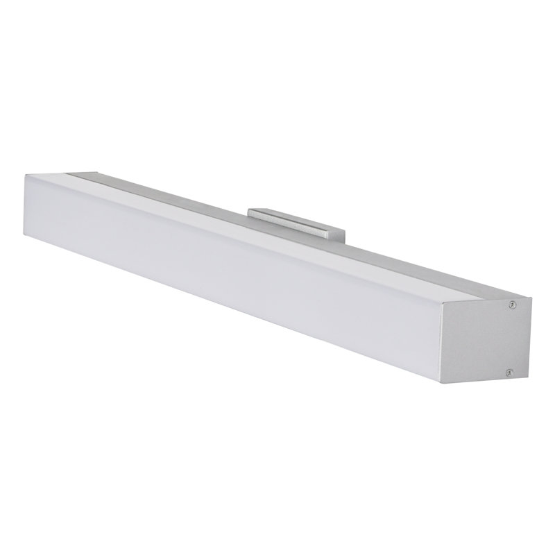 Sleek Procyon 24" Silver Dimmable LED Bathroom Vanity Light