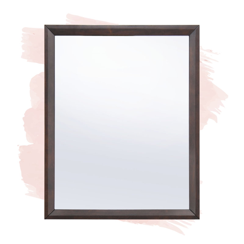 Tracy Cappuccino Rectangular Wood Dresser Mirror