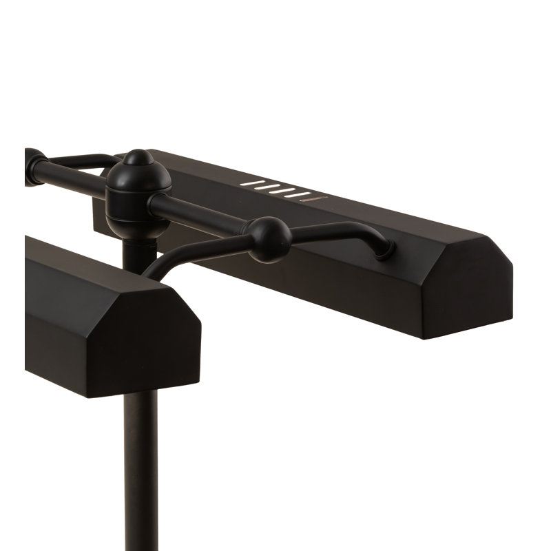 Oil Rubbed Bronze 17" Dual Head Library Lamp with USB Port
