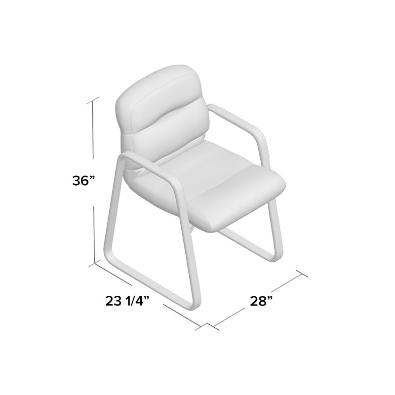 ErgoComfort High-Back Guest Chair with Memory Foam, Black Mesh & Metal Frame