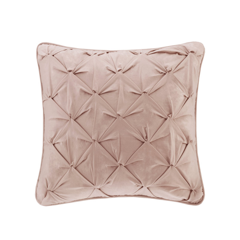 Blush Queen Cotton Reversible Comforter Set with Decorative Pillows
