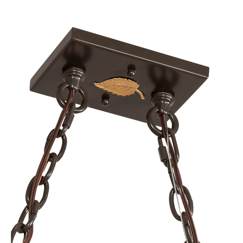 Timeless Bronze 6-Light Glass Island Pendant