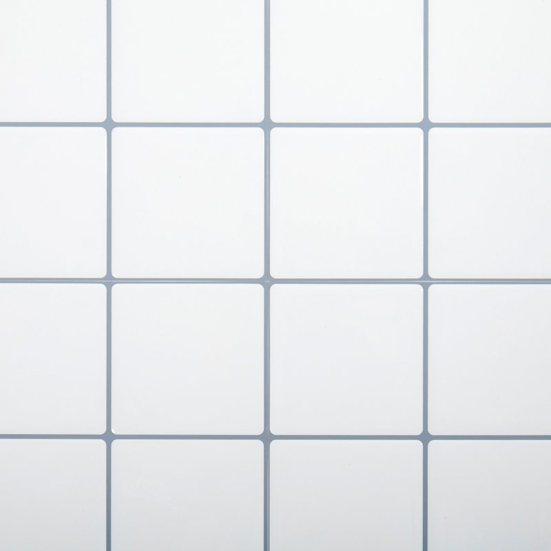 White Self-Adhesive Interlocking PVC Wall Tiles, 10x10