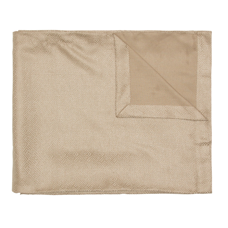 Alton Gold Queen 3-Piece Contemporary Reversible Bed Throw Set