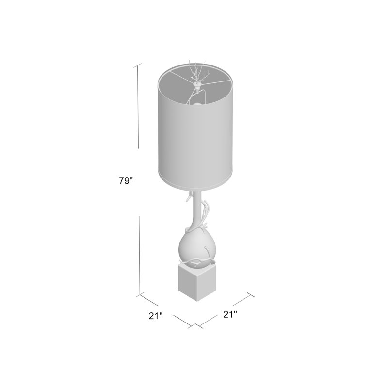 Edison Adjustable Nickel 2-Light Floor Lamp
