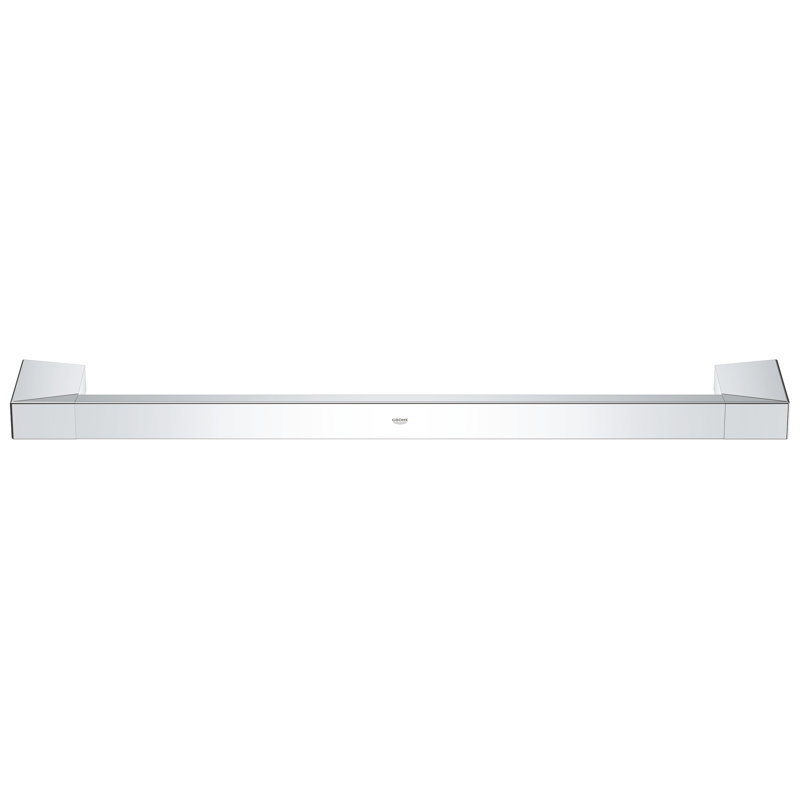 Polished Chrome 24" Wall Mounted Metal Towel Bar