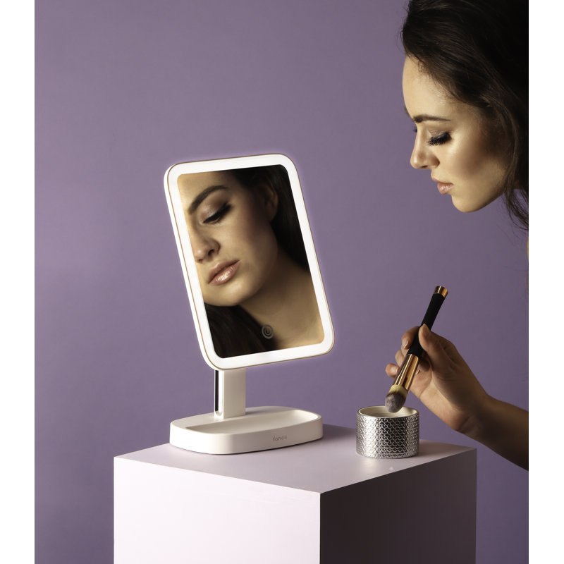 White LED Makeup Vanity Mirror with 15x Magnification