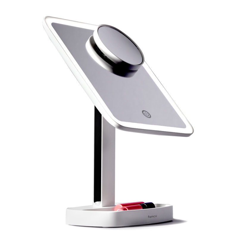White LED Makeup Vanity Mirror with 15x Magnification