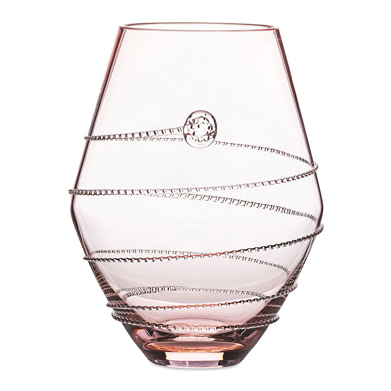 Artisan Handcrafted Clear Glass Table Vase, 11" Novelty Bouquet