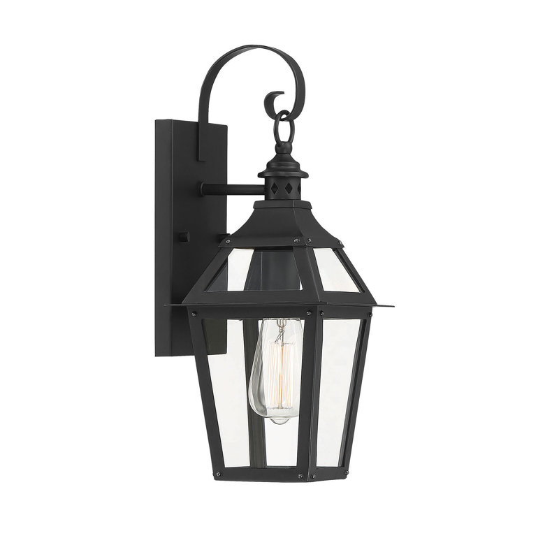 Jackson Black and Gold 22.4" Outdoor Wall Lantern