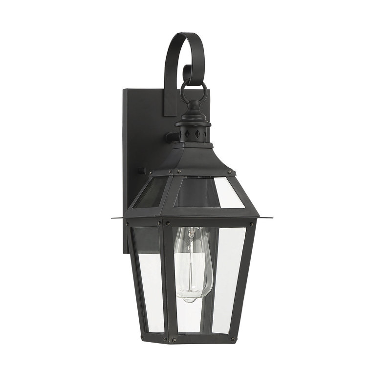 Jackson Black and Gold 22.4" Outdoor Wall Lantern