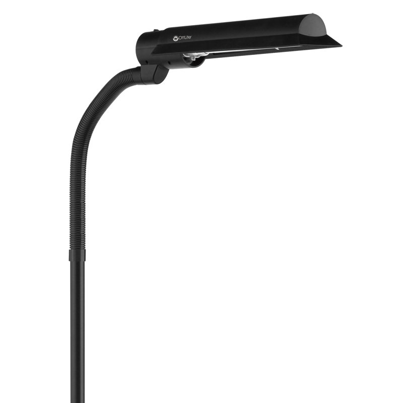 Arc Touch Adjustable Black Floor Lamp 25.81" Height