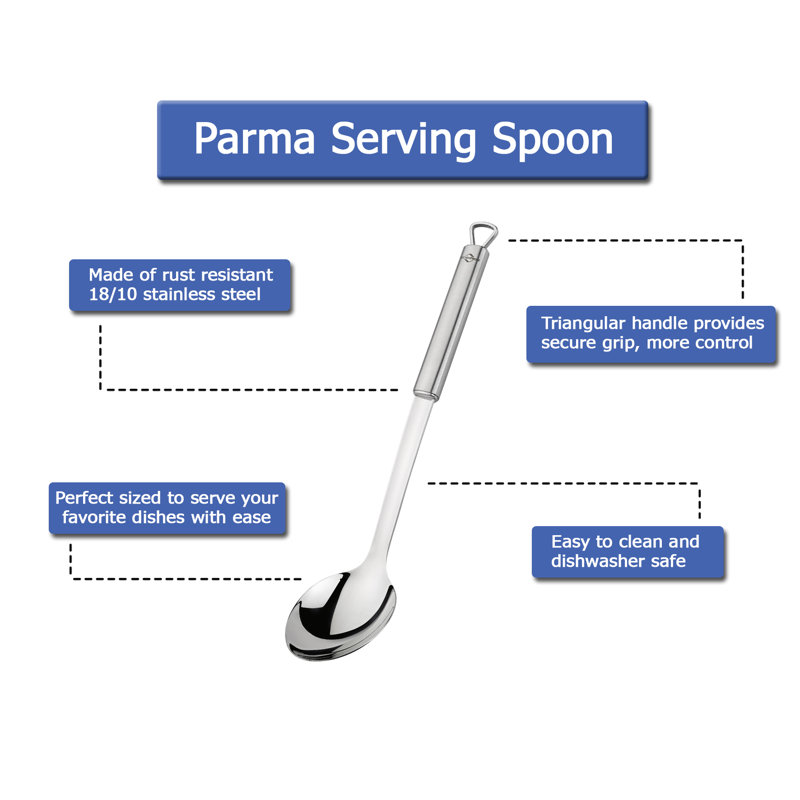 Kuchenprofi 13-Inch Stainless Steel Ergonomic Serving Spoon