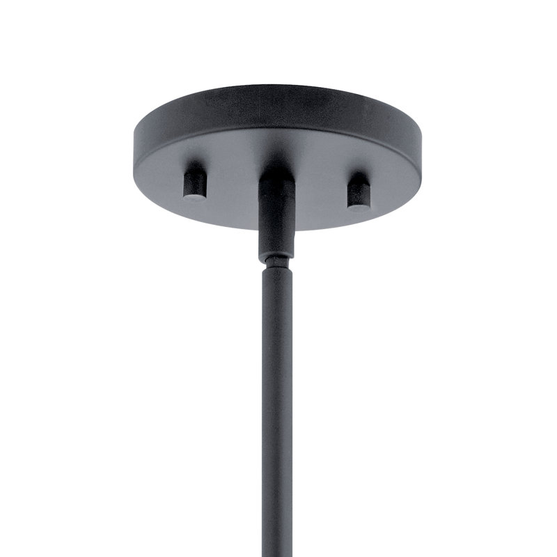 Crosby Minimalist Black Steel Mini Pendant with Clear Glass Shade