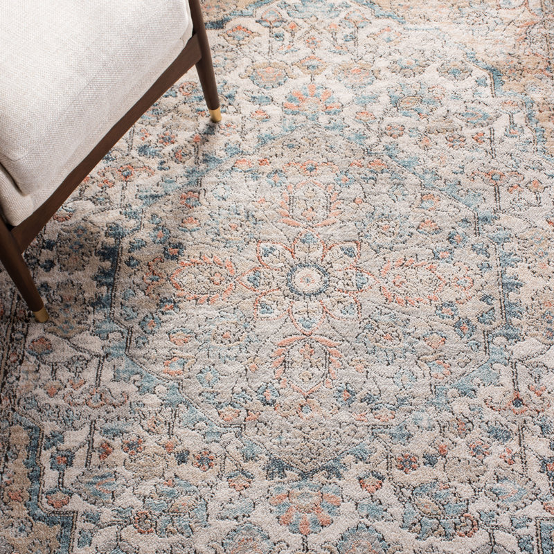 Handmade Gray Wool and Silk Rectangular Area Rug
