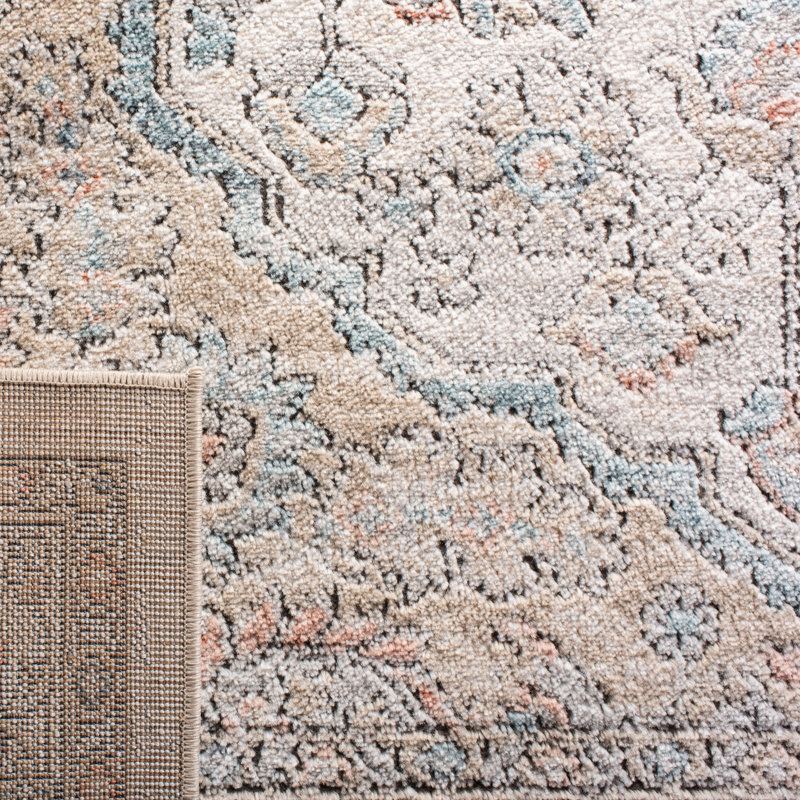 Handmade Gray Wool and Silk Rectangular Area Rug