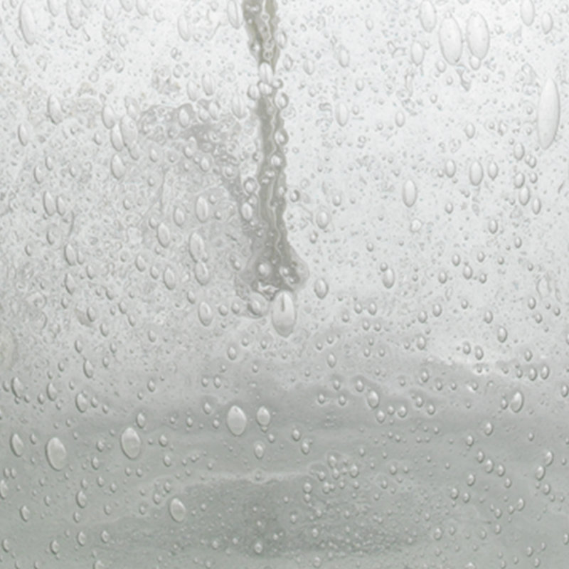 Clear Glass Table Lamp with Natural Linen Shade