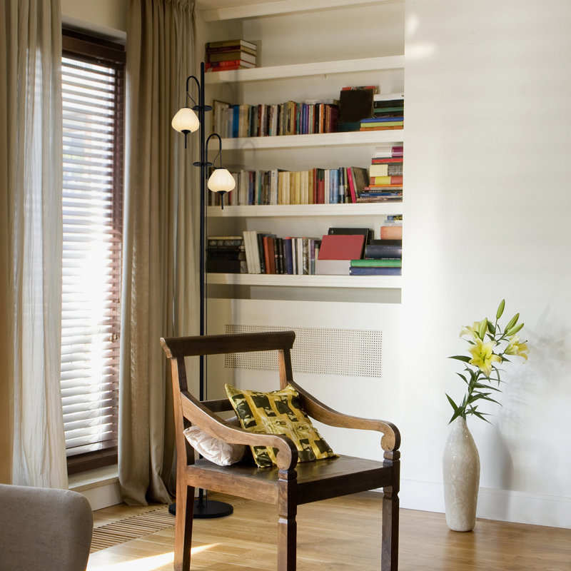 Lecce Arc 70" Black Energy Star Integrated LED Floor Lamp with Dimmer