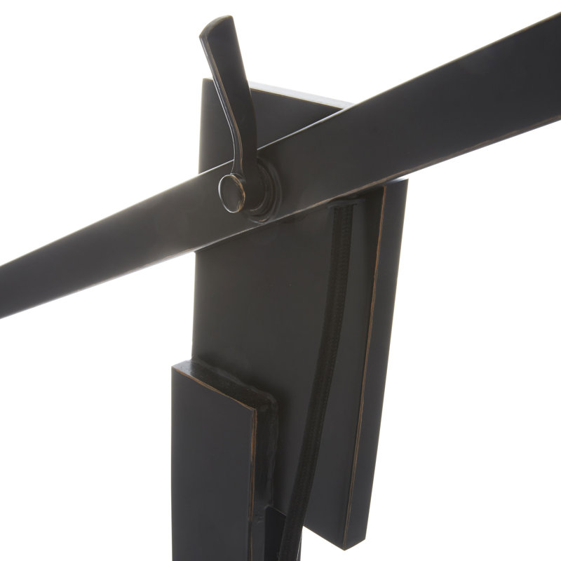 Adjustable Counterweight 69" Bronze Arched Floor Lamp