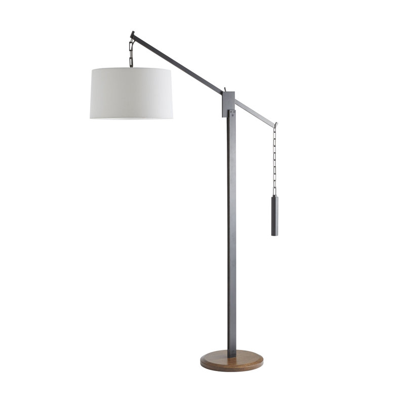 Adjustable Counterweight 69" Bronze Arched Floor Lamp