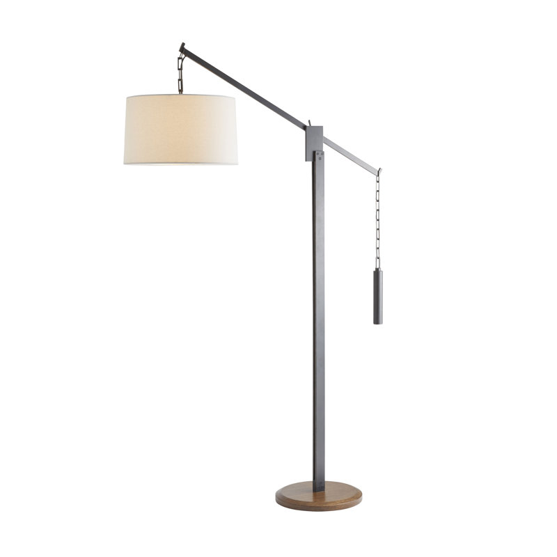 Adjustable Counterweight 69" Bronze Arched Floor Lamp