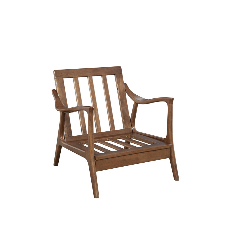 Gray Mid Century Modern Lounge Chair with Cushions
