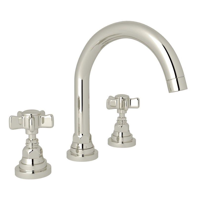 San Giovanni Polished Nickel Two-Handle Widespread Bathroom Faucet