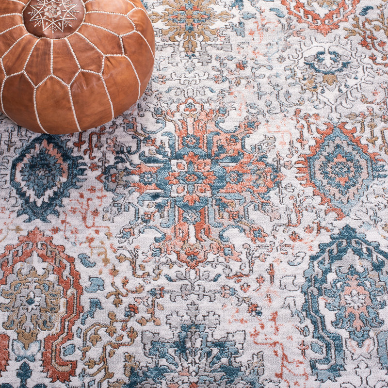 Hand-Knotted Transitional Gray & Green Synthetic Area Rug - 30"x5"