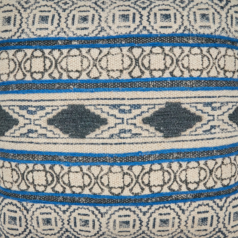 Boho Bliss 20" Square Cotton Throw Pillow with Poly-Fill