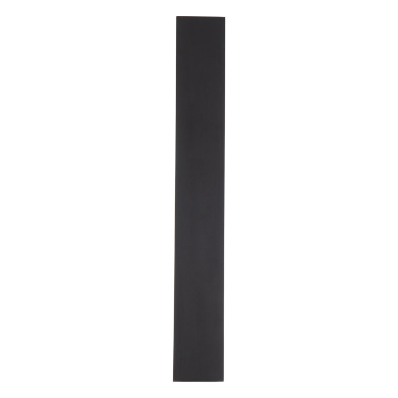 Sleek Black LED Sconce with Clear Diffuser - Dimmable, 11" H