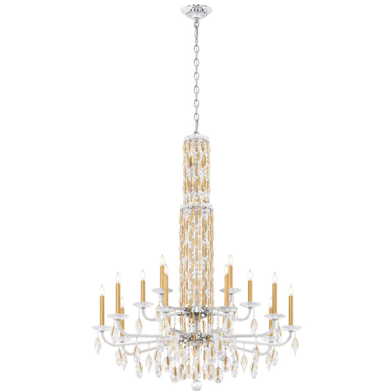 Heirloom Gold Sarella 17-Light Traditional Crystal Chandelier