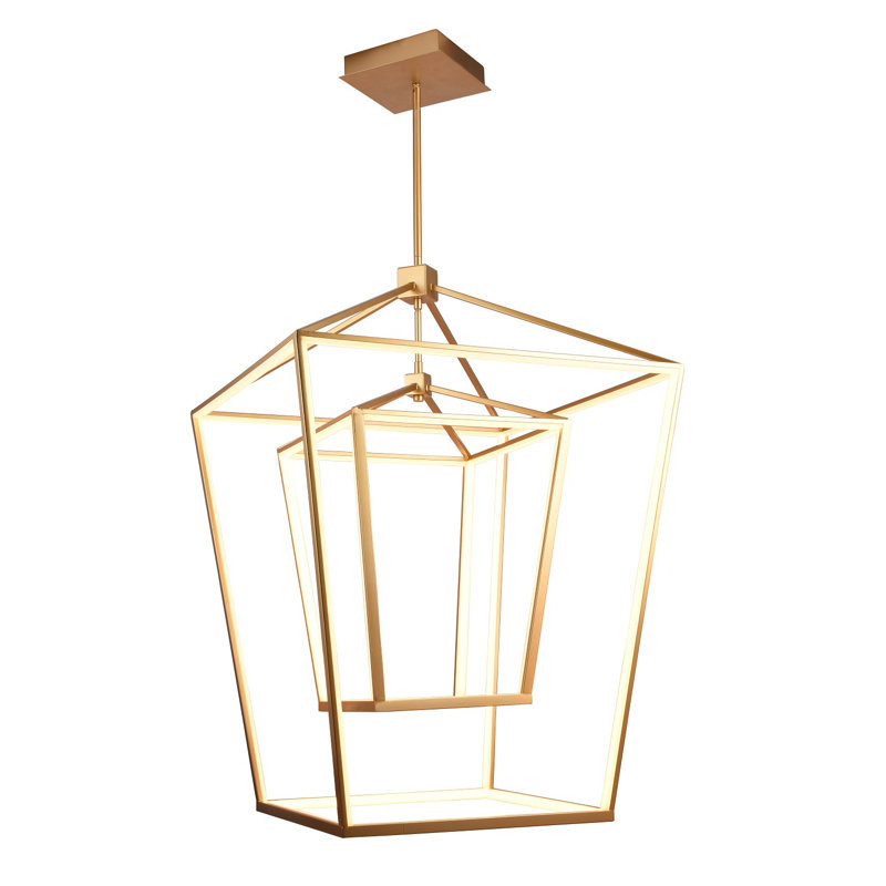 Park Avenue Gold LED Lantern Pendant Light