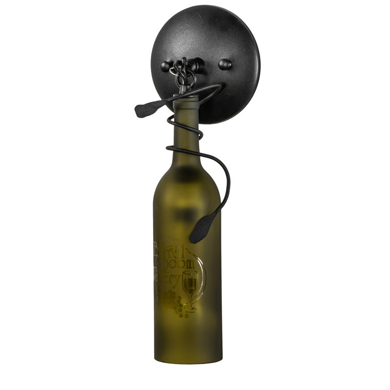 Metro Fusion 16'' Black Iron Dimmable Jelly Jar Sconce