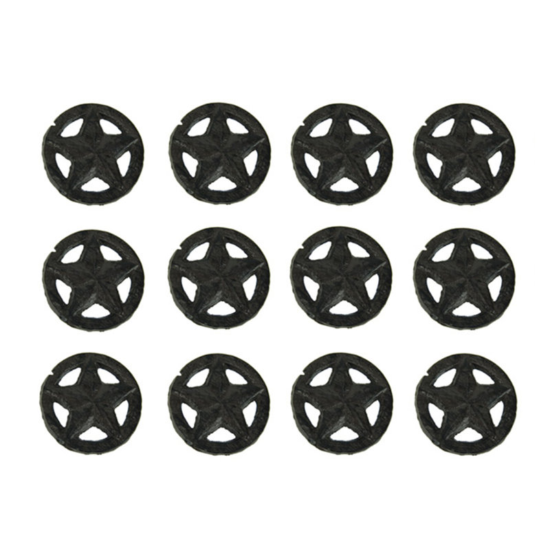 Rustic Brown Cast Iron Star Cabinet Knob Set