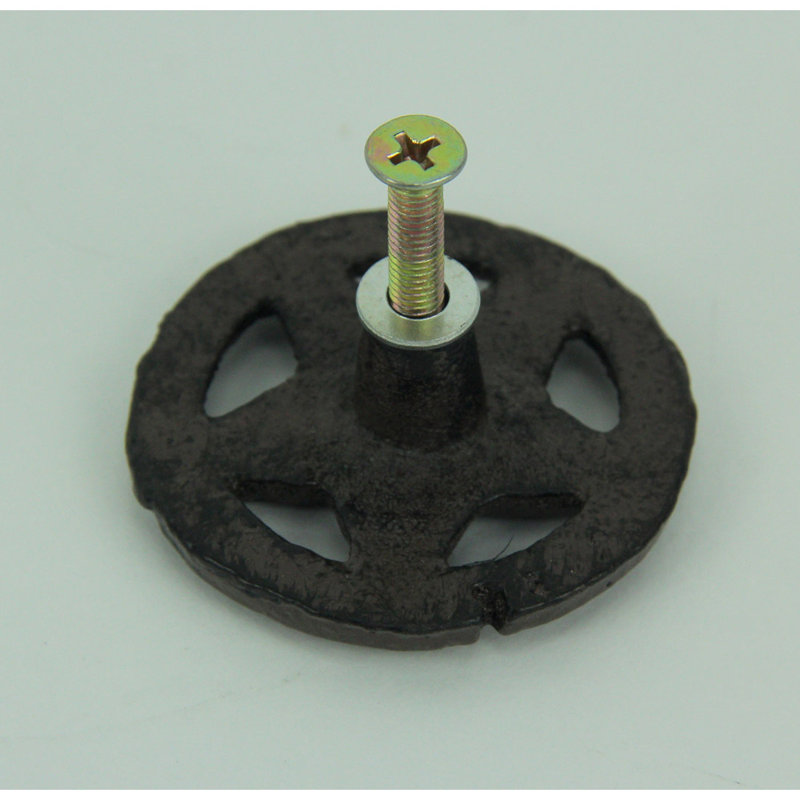 Rustic Brown Cast Iron Star Cabinet Knob Set
