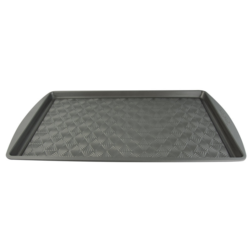 Ash Gray Non-Stick Carbon Steel 3-Piece Baking Sheet Set