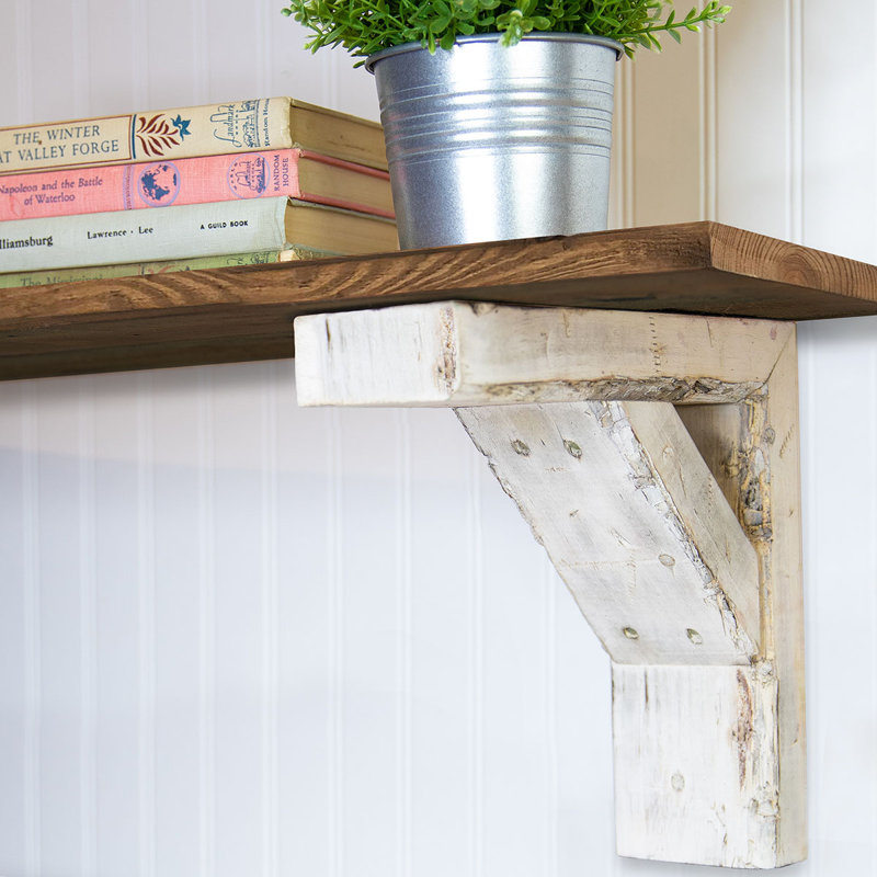 Barnwood Décor 14" Classic Brown Shelf Bracket