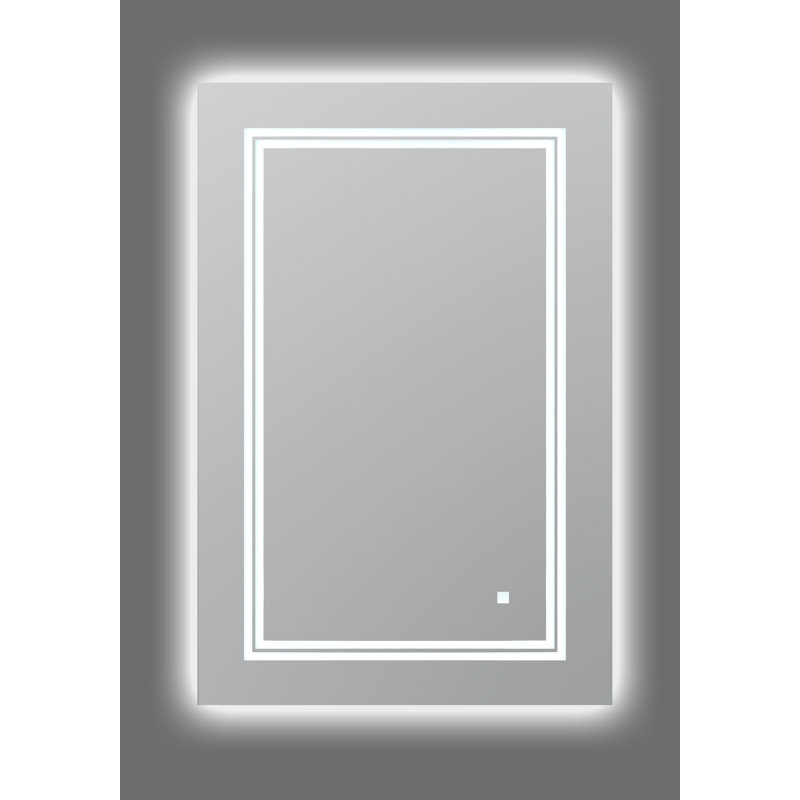 Sleek Soho 24"x36" LED Bathroom Mirror with Ambient Acrylight