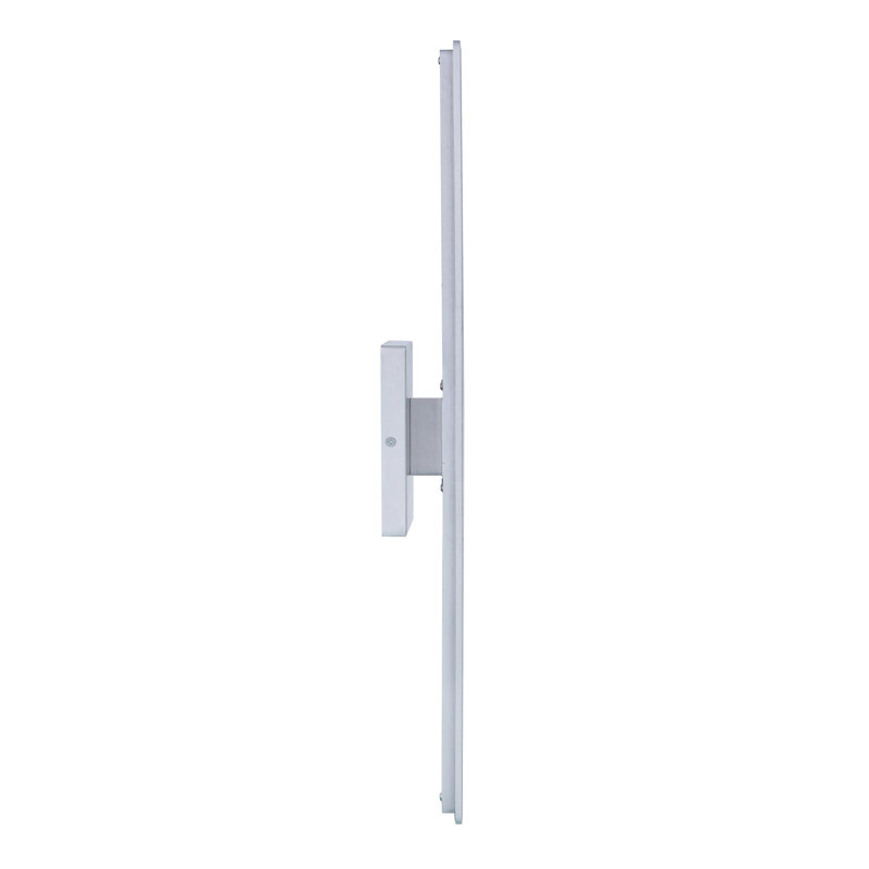 Rens Brushed Aluminum Small LED Wall Lantern, Dimmable