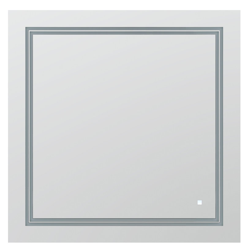 Soho 30" x 30" Silver LED Mirror with Defogger
