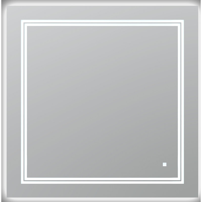 Soho 30" x 30" Silver LED Mirror with Defogger