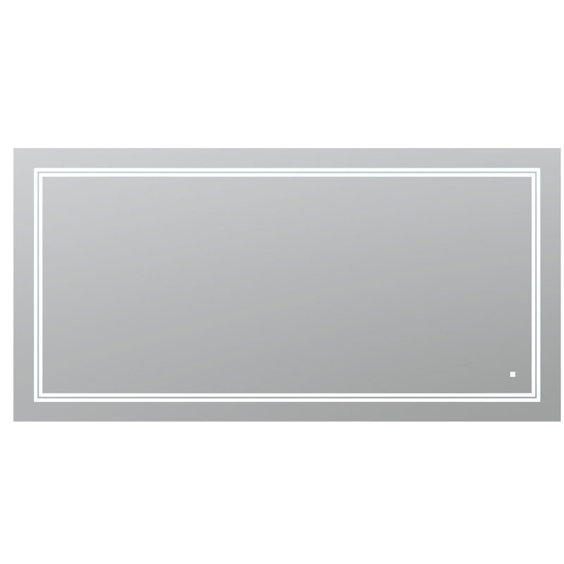 Soho Sleek 60"x30" LED Bathroom Mirror with Ambient Backlit & Defogger