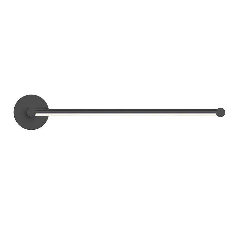 Satin Black Purolinear 360 Dimmable LED Sconce 49.25"