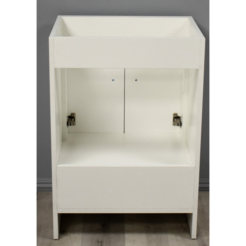 Soft White 30" Freestanding Single Bathroom Vanity