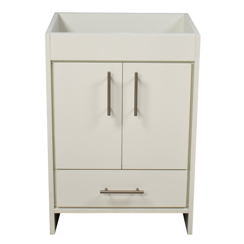 Soft White 30" Freestanding Single Bathroom Vanity
