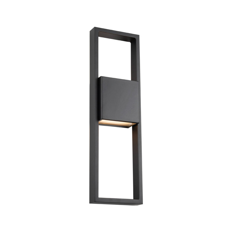 Black Aluminum Dimmable LED Wall Sconce