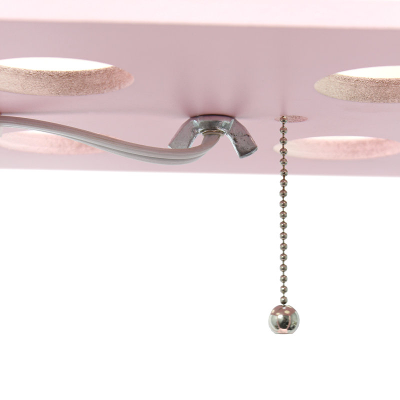 Elegant Light Pink Floor Lamp with Integrated Shelving