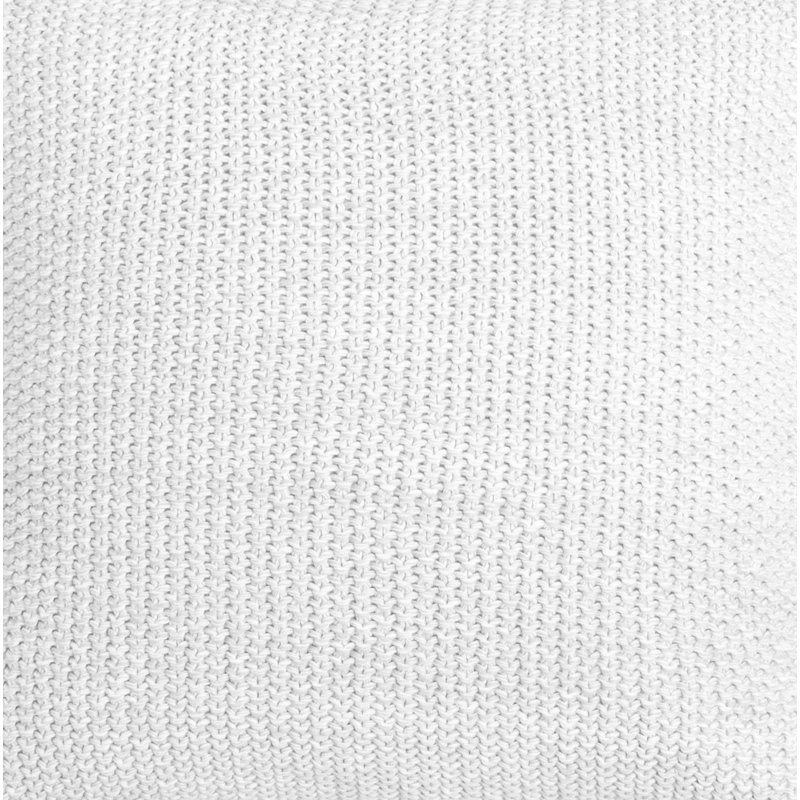 Charcoal Cotton Square Throw Pillow with Removable Insert